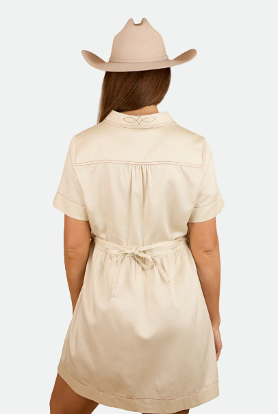 Ringers Western Eloise Womens Shirt Dress - Off White