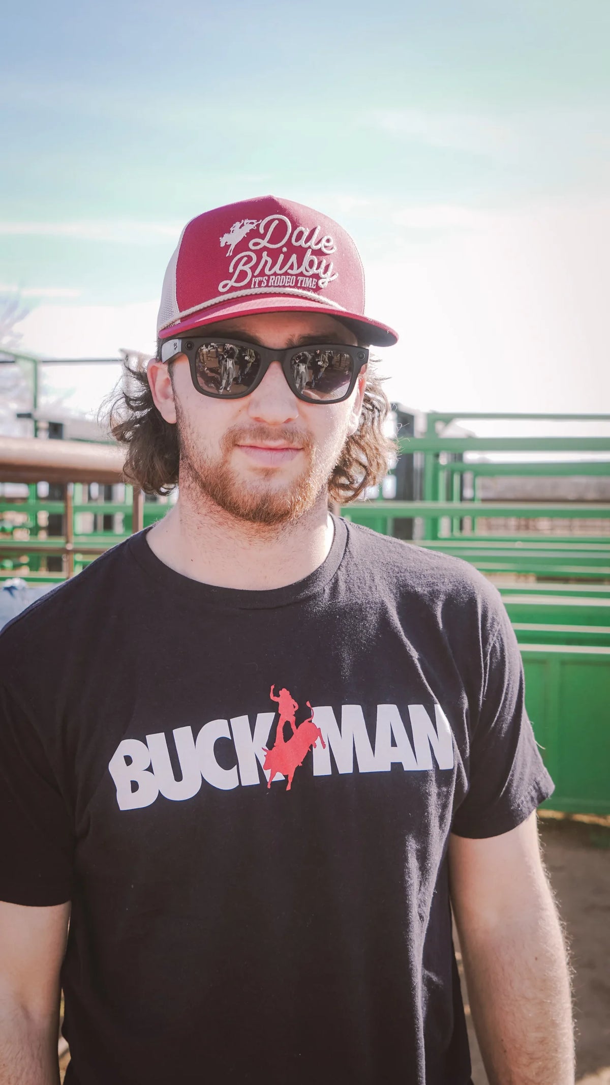 Dale Brisby's Rodeo Time Red & Tan Rope Cap