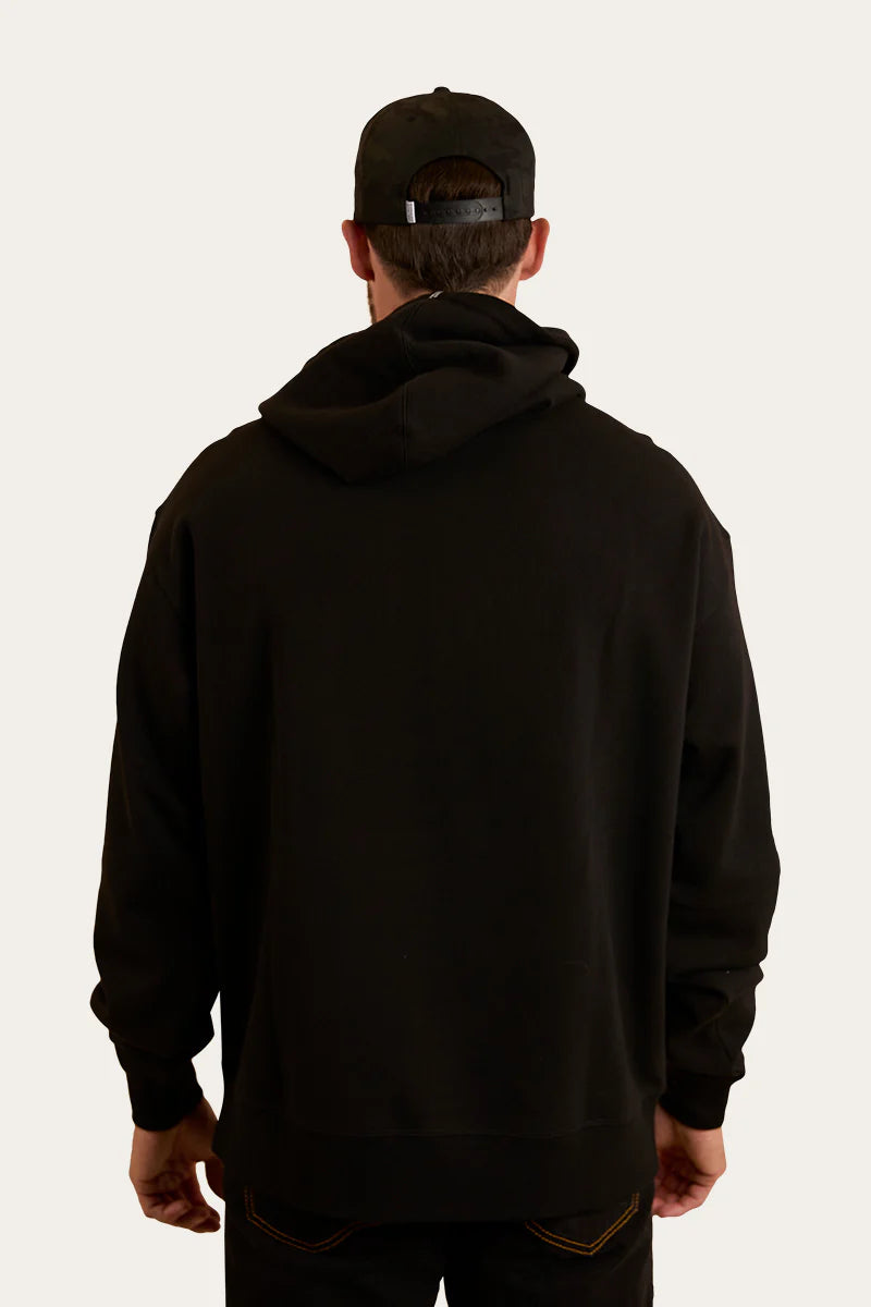 Ringers Western Mens Daylesford Australian Cotton Fleece - Black / Military Green