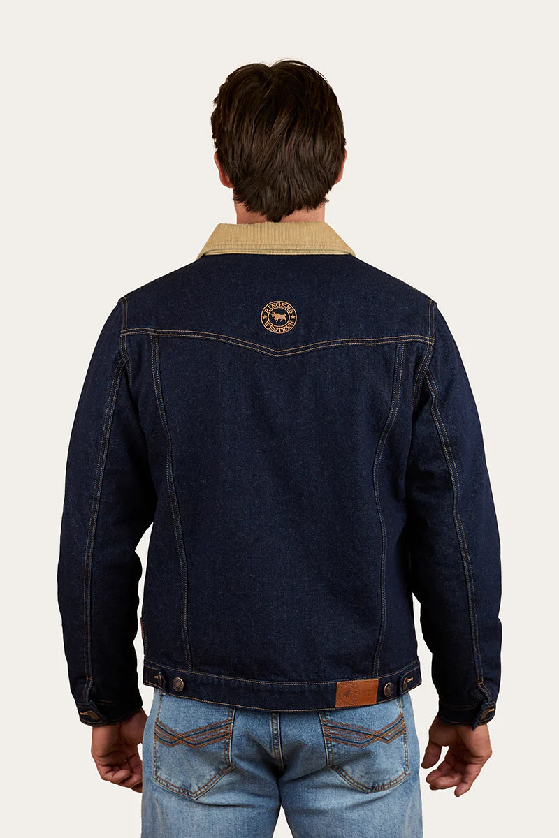 Ringers Western Mens Devonport Denim Trucker Jacket - Raw Denim