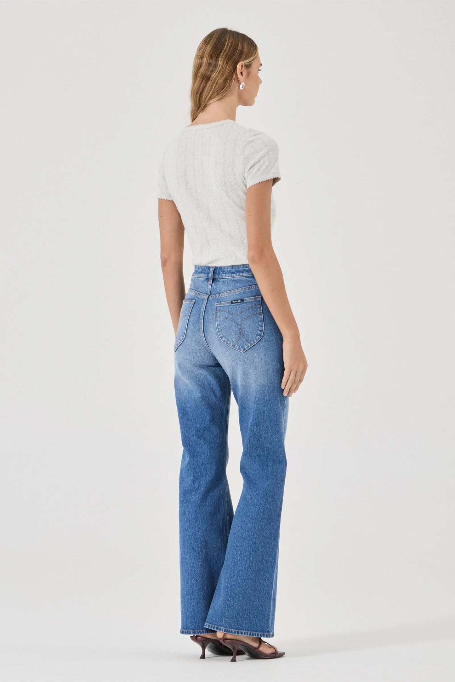 Rolla's Women's Eastcoast Flare Jean - Silverlake