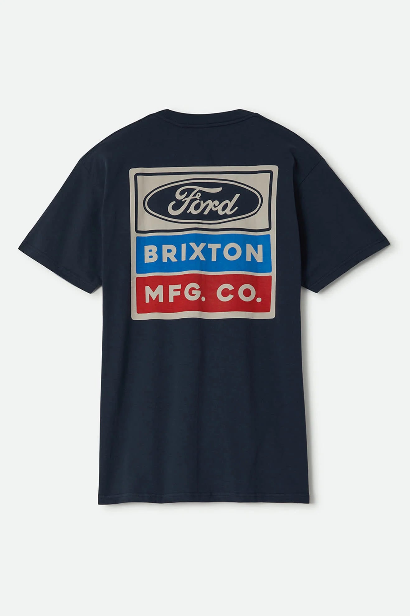 Brixton Men's Ford Service Dept Pocket T-Shirt - American Navy