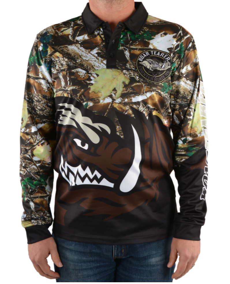 Boar Tearer Men's Cobar Long Sleeve Shirt - Camo - CLEARANCE