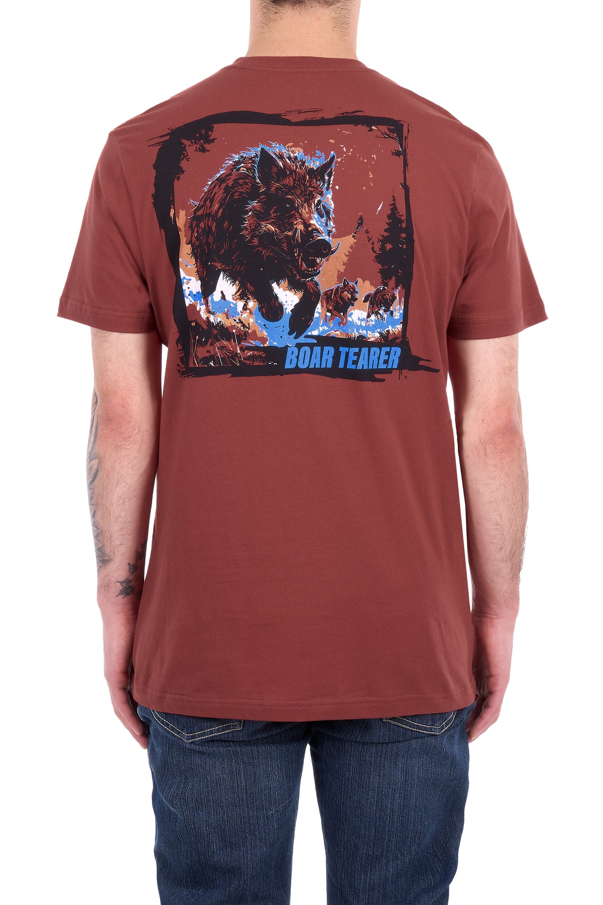 Boar Tearer Men's Pierson Short Sleeve Tee - Cognac