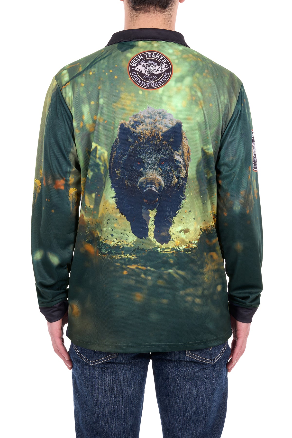 Boar Tearer Men's Gareth Long Sleeve Shirt - Multi