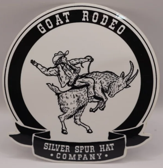 Silver Spur Hat Co. Goat Rodeo - Sticker