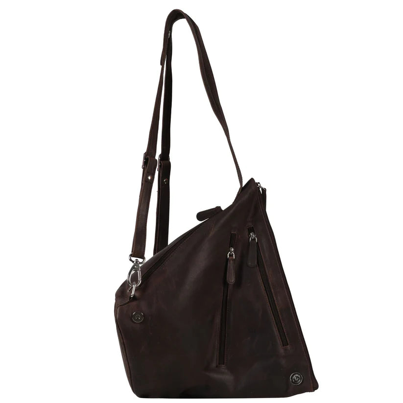 Cenzoni Oil Pull Up Leather Backpack (Clearance) - GOP982