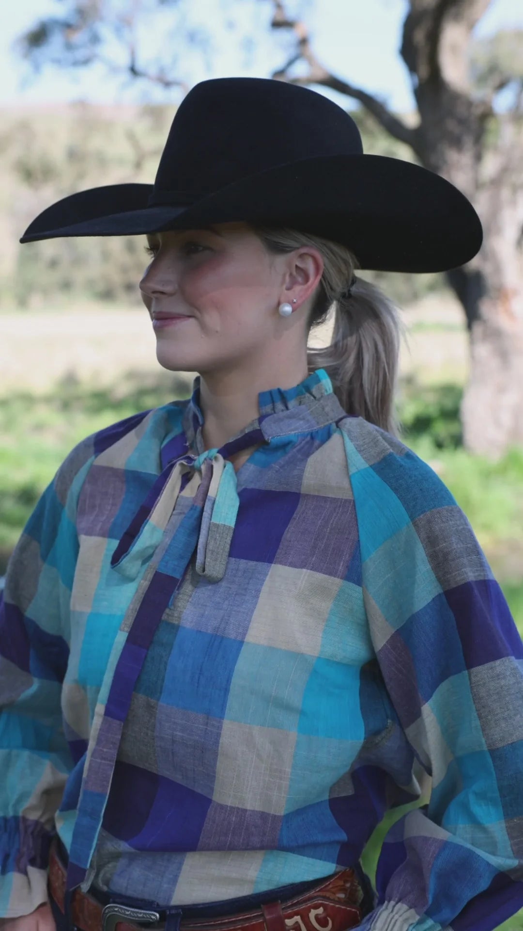 Black Colt Women's Gabby - Blue Check