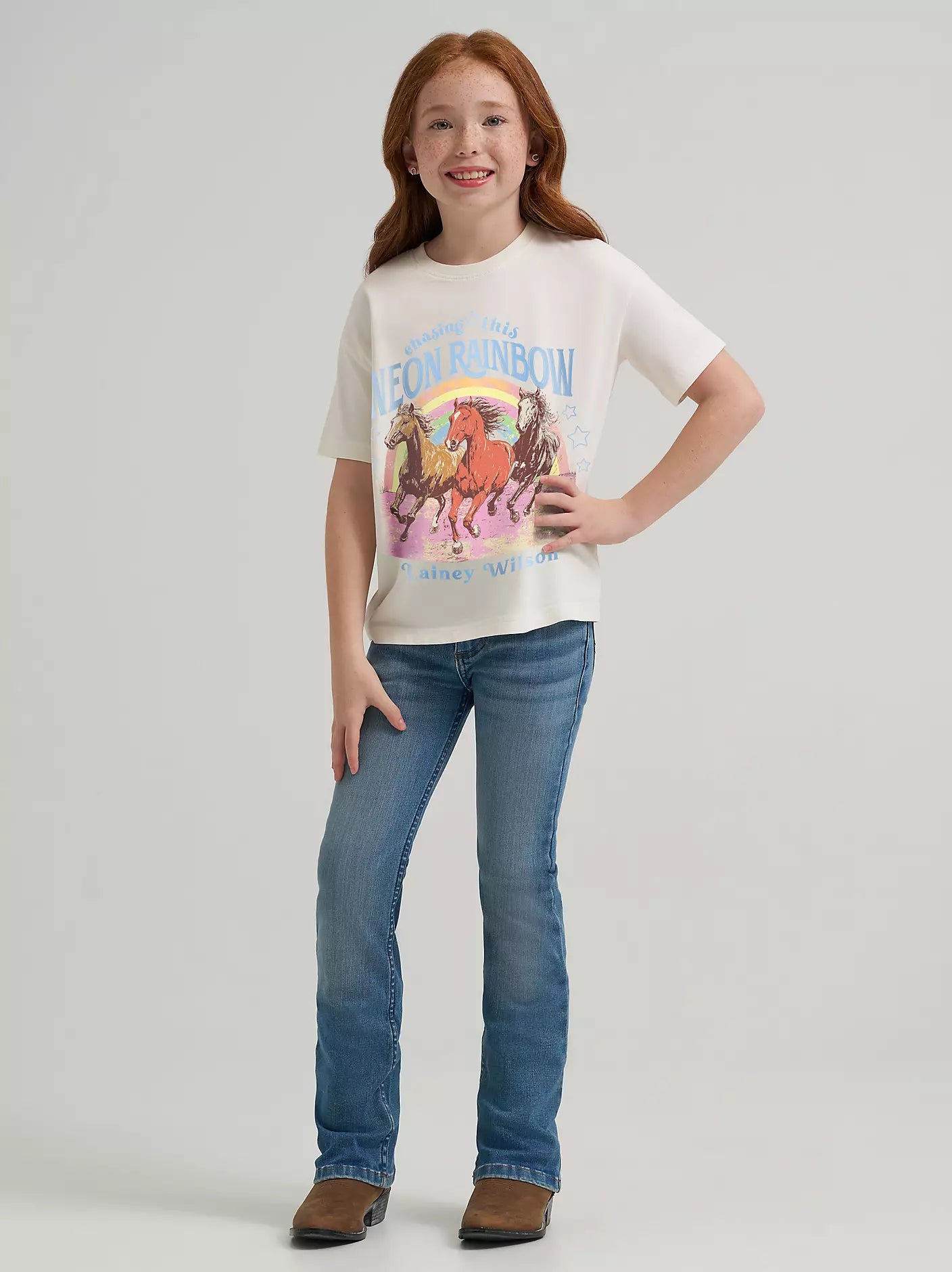 Wrangler Girl's Lainey Wilson x Neon Rainbow Tee