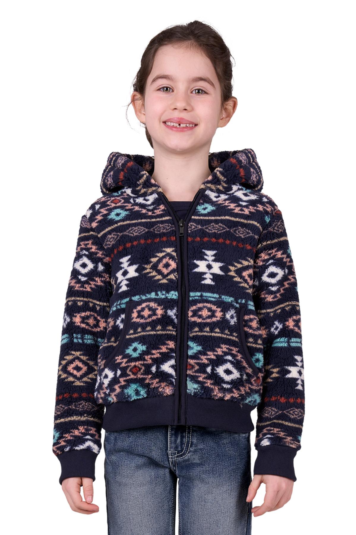 Pure Western Girl’s Elodie Zip Through Hoodie - Multi