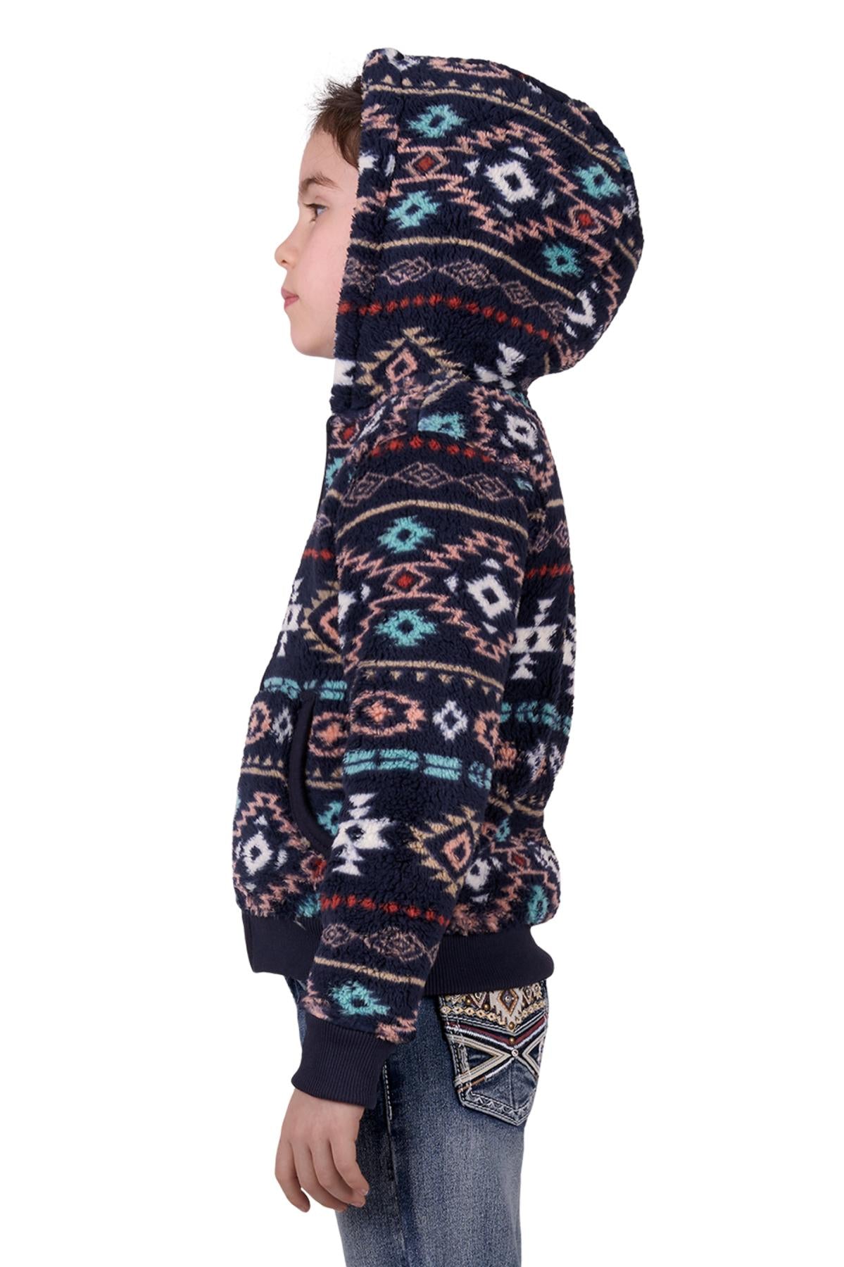 Pure Western Girl’s Elodie Zip Through Hoodie - Multi