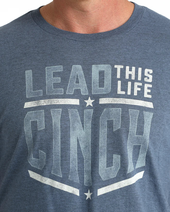 Cinch Men's Graphic Tee - Blue