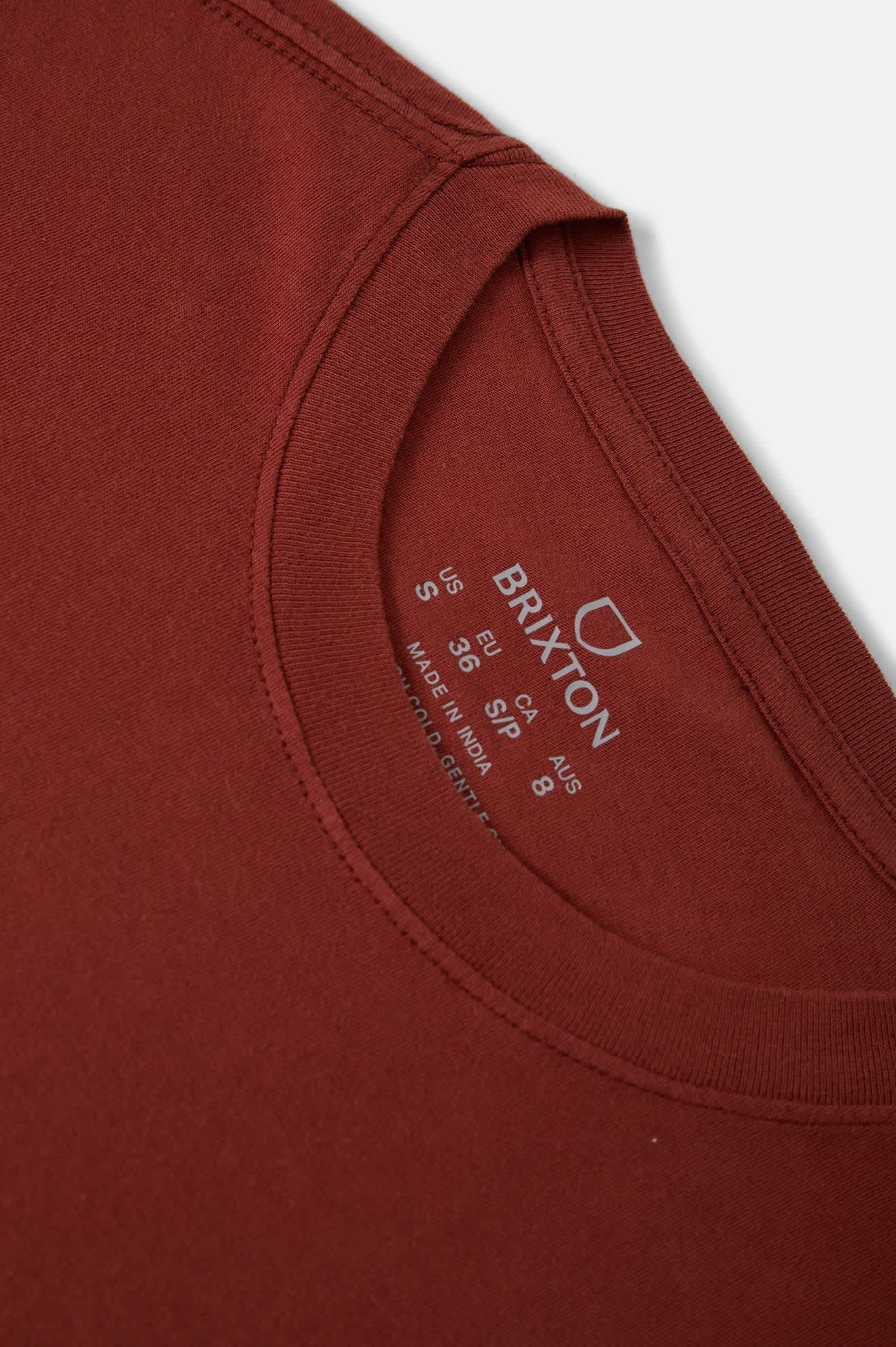 Brixton Women's Great Springs Slim Crew T-Shirt - Dark Brick