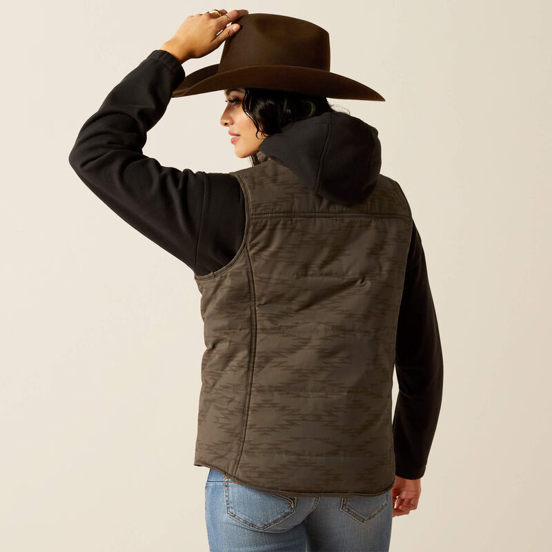 Ariat Women's Grizzly Quilted Vest - BANYAN BARK