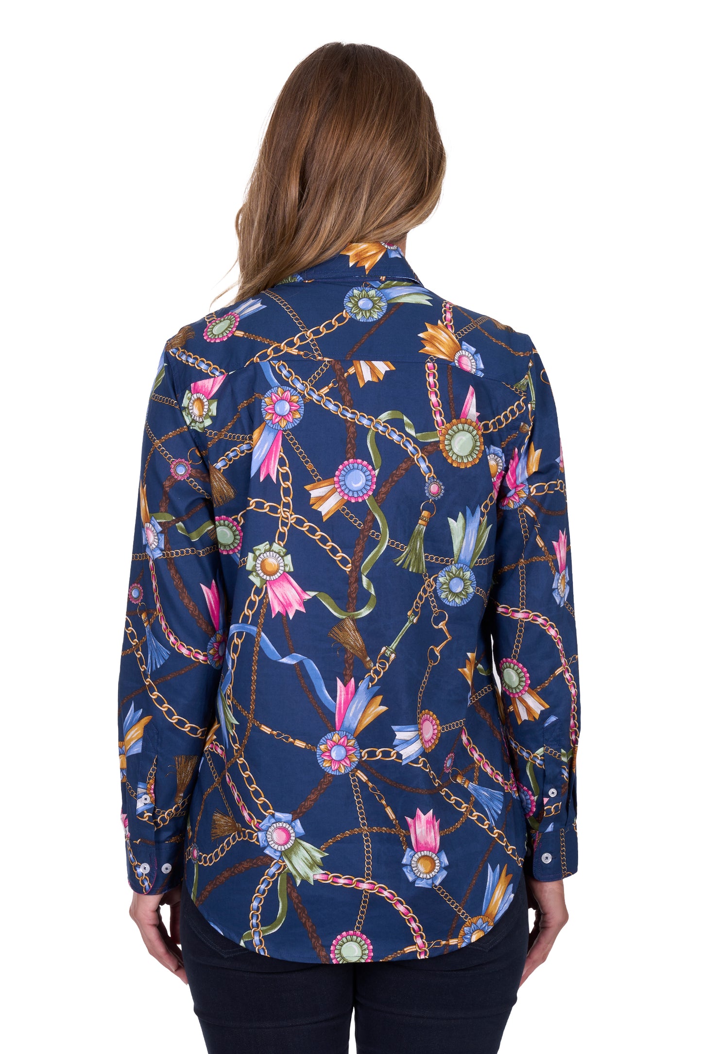 Hard Slog Women's Jolie Full Plkt Ls Shirt - Navy