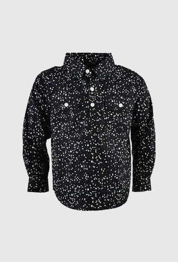 HARDSLOG BOYS BAILEY HALF PLACKET L/S SHIRT