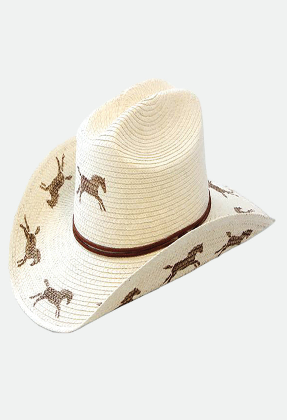 Sunbody Hats Kids Running Horses Cattleman - Main Image