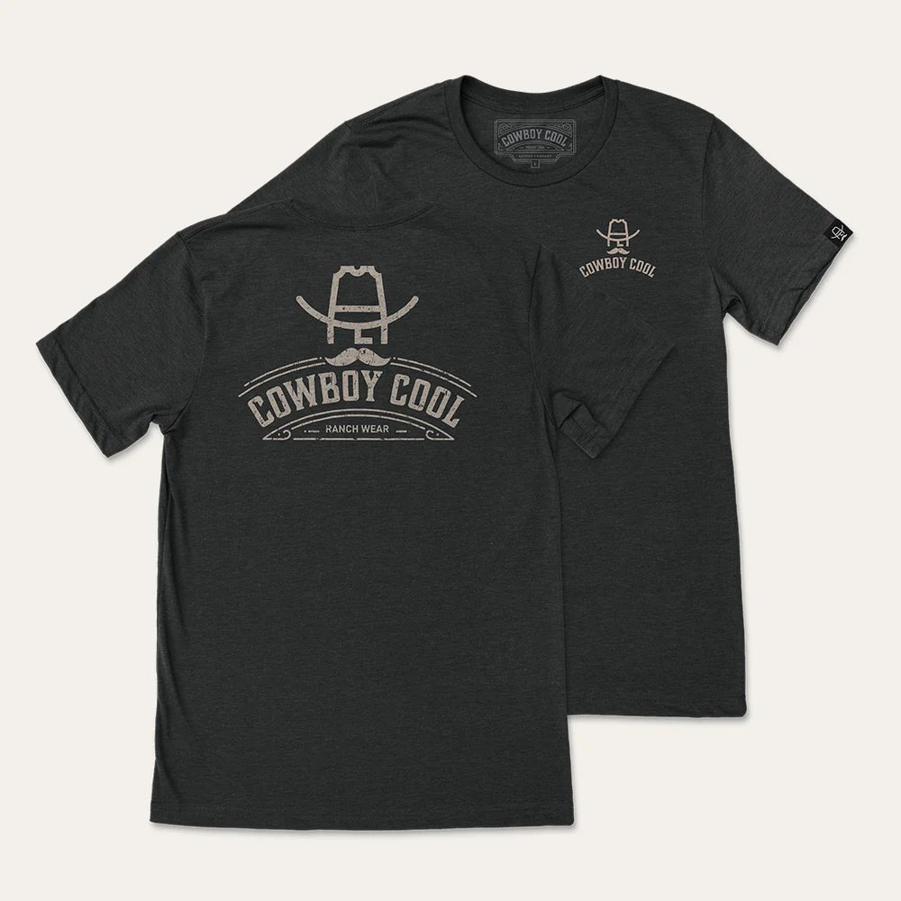Cowboy Cool Hank Ranch Wear T-Shirt - Black