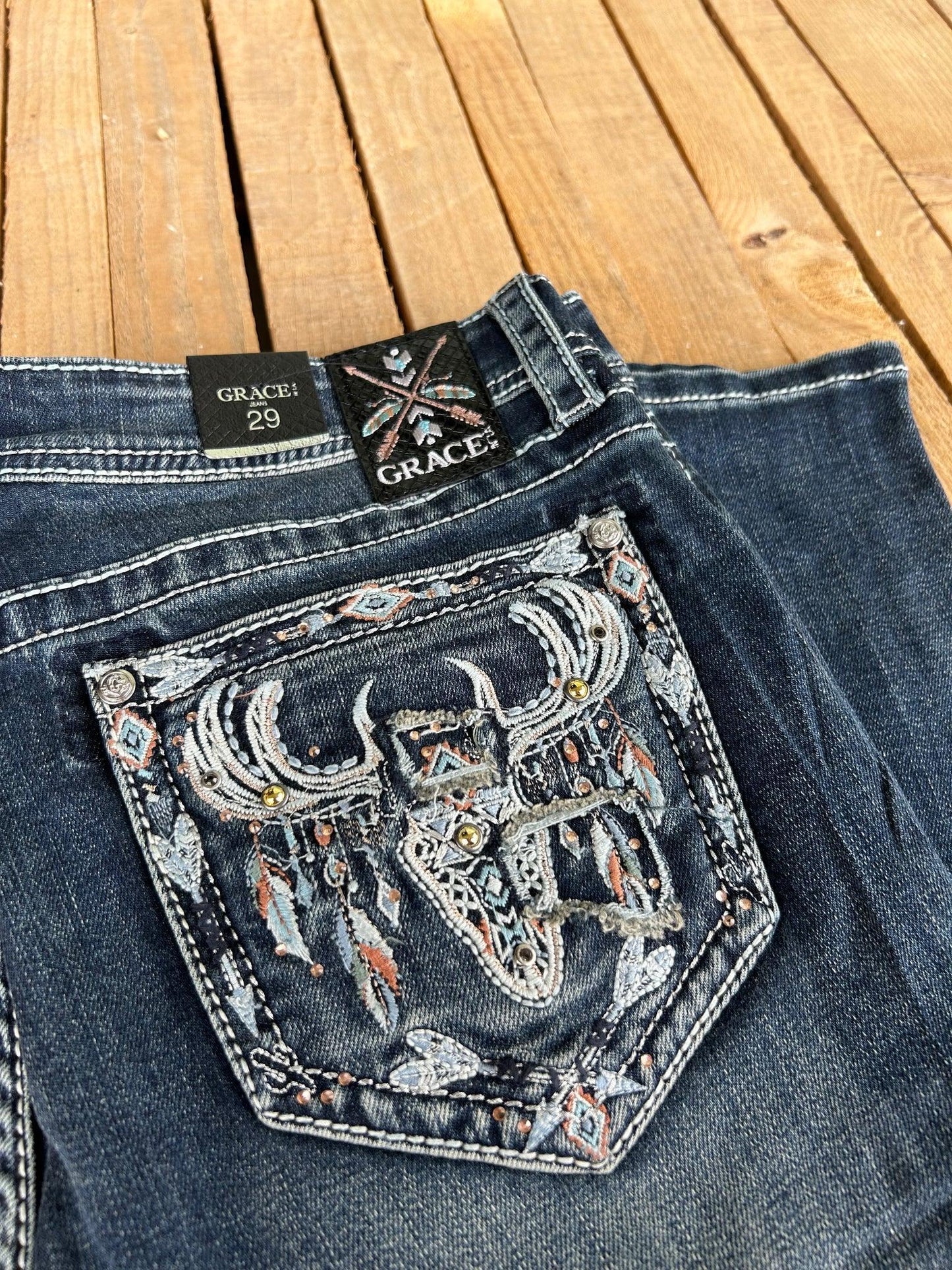 GRACE IN LA LADIES JEANS - EASY FIT-EB61670