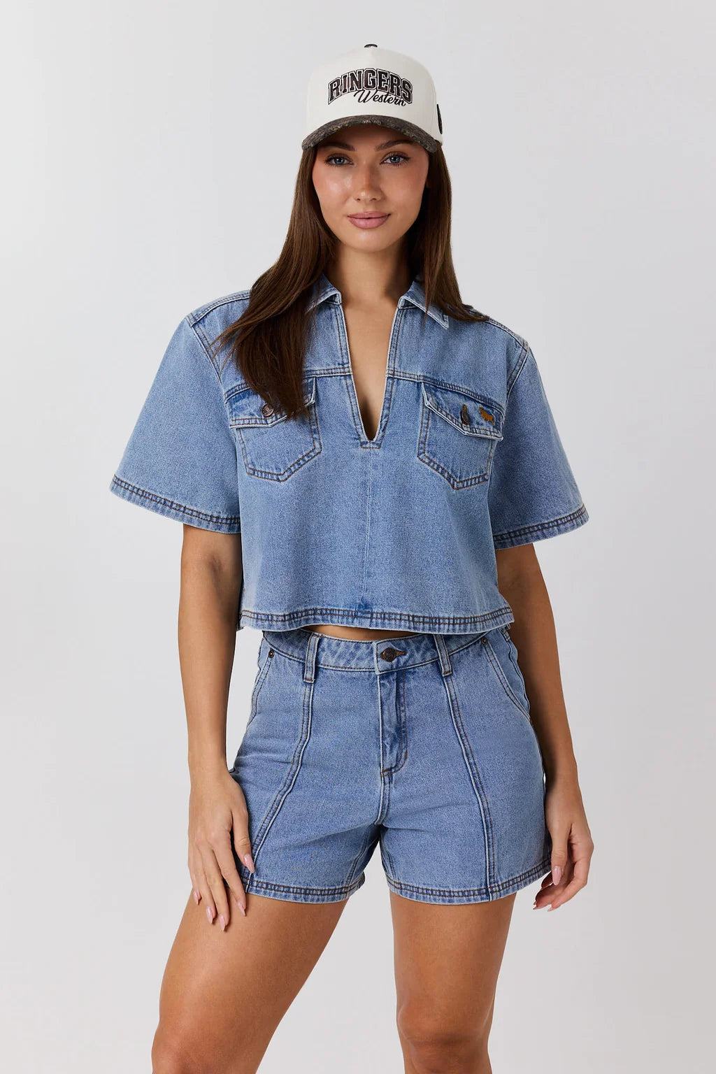Ringers Western Women’s Iris Outback Denim Short – Light Blue