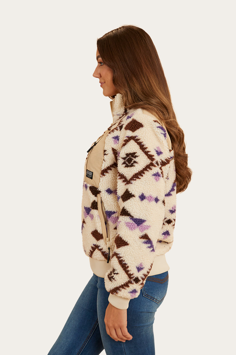 Ringers Western Women's Rosanna 1/4 Zip Crew (Off White)