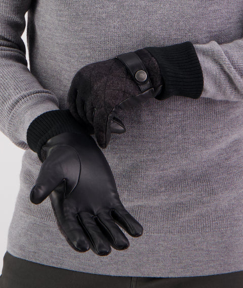Swanndri Jacks Point V2 PU Leather Glove - Black