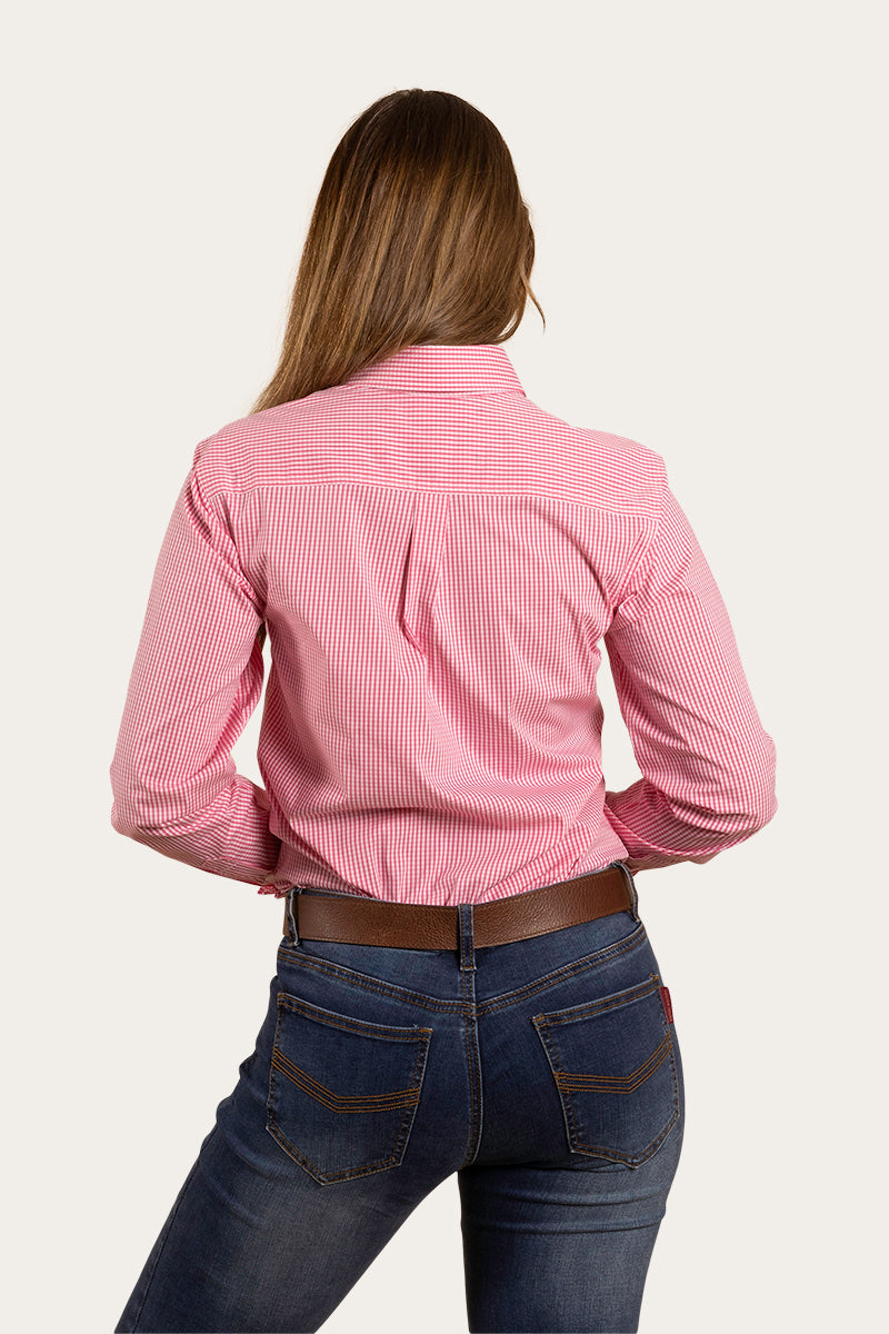 RINGERS WESTERN AINSLEY WOMENS DRESS SHIRT - PEACH