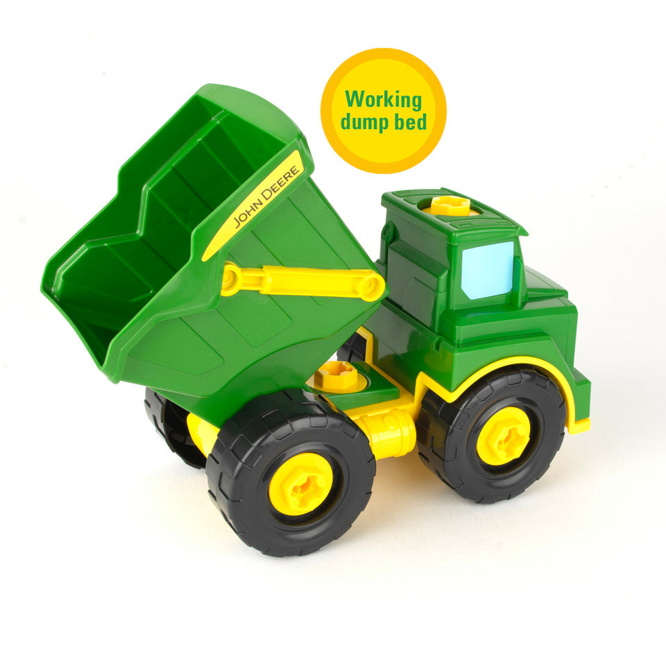John Deere Build-A-Buddy™ Green Dump Truck 2-in-1 Toy with Screwdriver and Ratchet