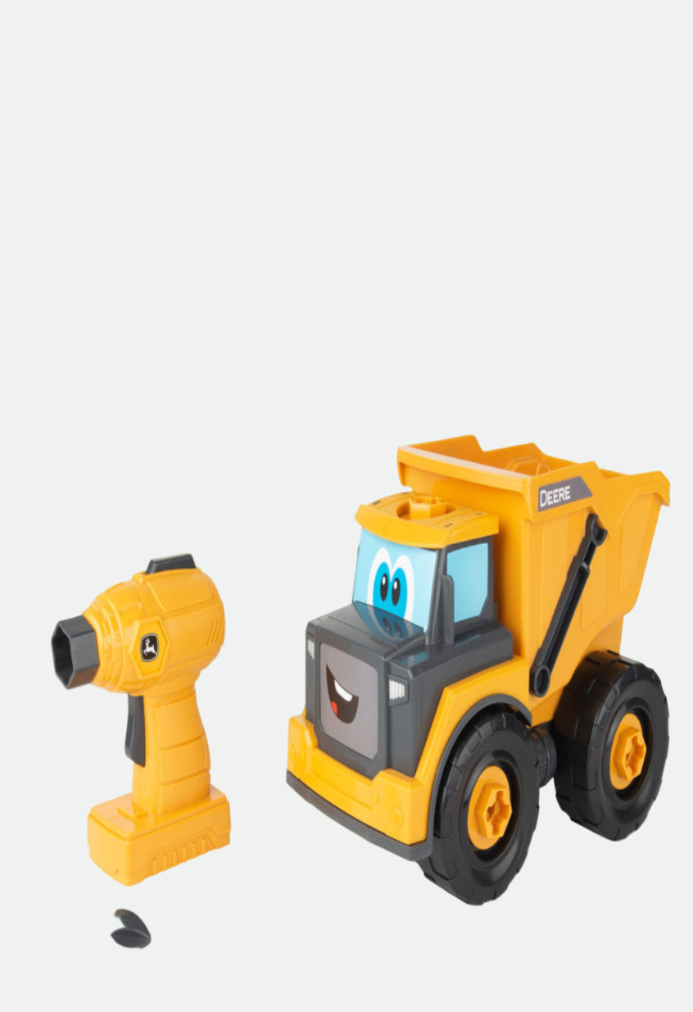 John Deere Build-A-Buddy™ Yellow Dump Truck 2-in-1 Toy with Toy Drill