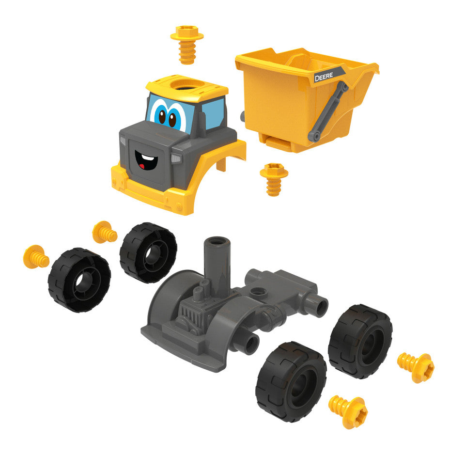 John Deere Build-A-Buddy™ Yellow Dump Truck 2-in-1 Toy with Toy Drill