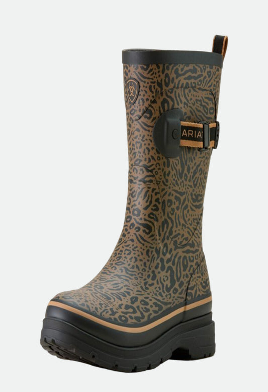 Ariat Women's Kelmarsh Mid Rubber Boot - Ocelot Print