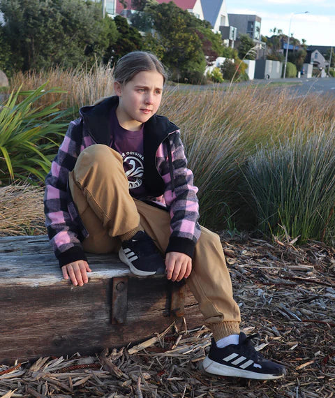 Swanndri Kids' Crooked River Wool Hoodie