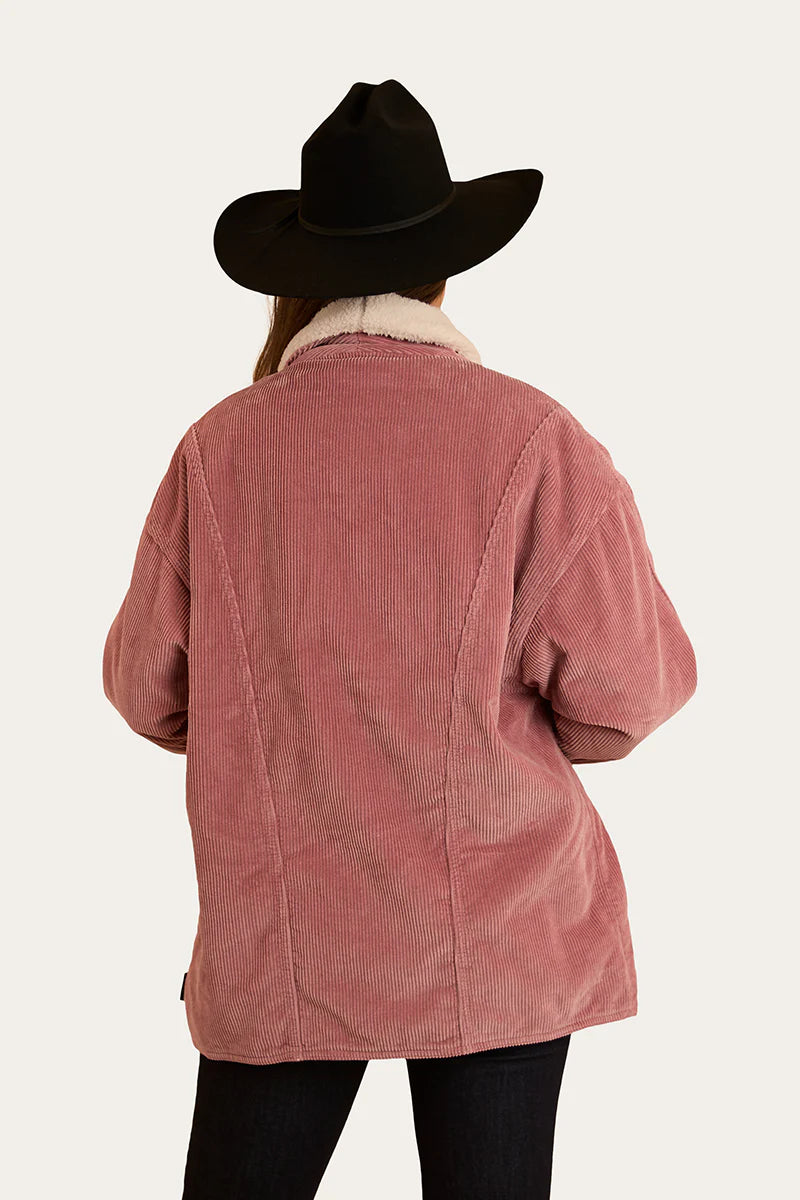 Ringers Western Womens Lacey Sherpa Jacket - Rosey Pink