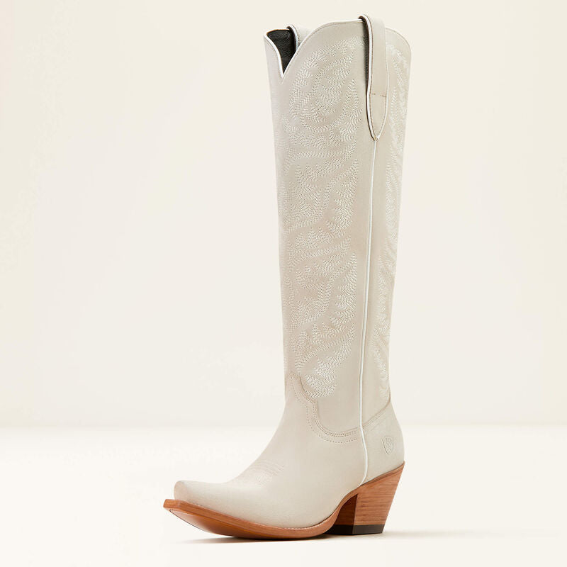 Ariat Women Laramie StretchFit Western Boot - Oyster Suede