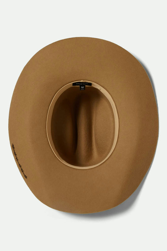 Brixton Laredo Branded Cowboy Hat - Antique Bronze