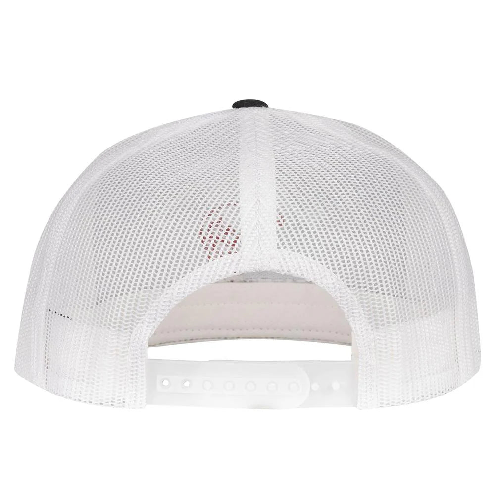 Lazy J Ranch Black & White Embroidered Show Time Classic Five Panel Trucker Hat