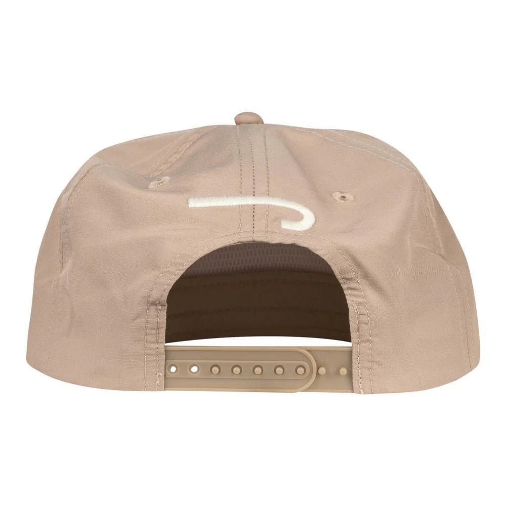 Lazy J Ranch Khaki Maroon Premium Ranch Rope Trucker Hat