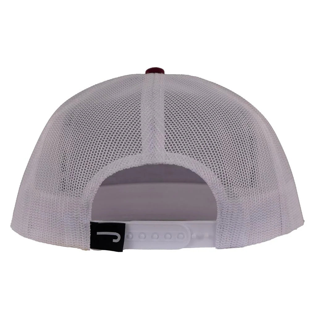 Lazy J Ranch Maroon & White Smokeless Classic Rope Trucker Hat