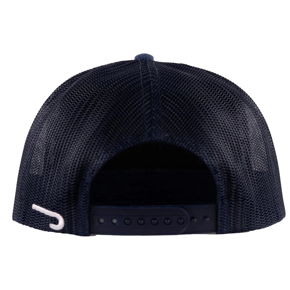 Lazy J Ranch Navy Bull Wagon Classic Rope Trucker Hat