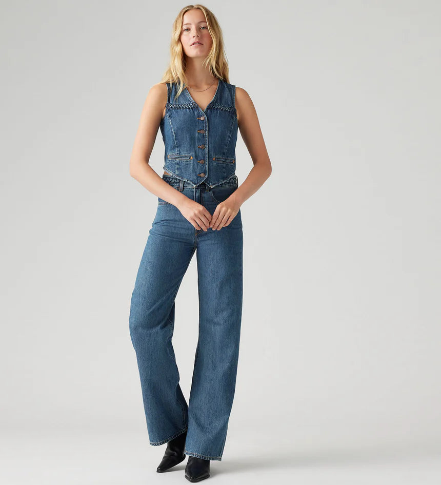 Levi's® Women's Ribcage Wide-Leg Braided Jeans 32 Leg