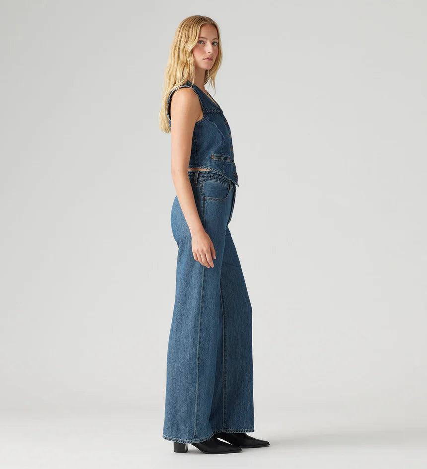 Levi's® Women's Ribcage Wide-Leg Braided Jeans 32 Leg
