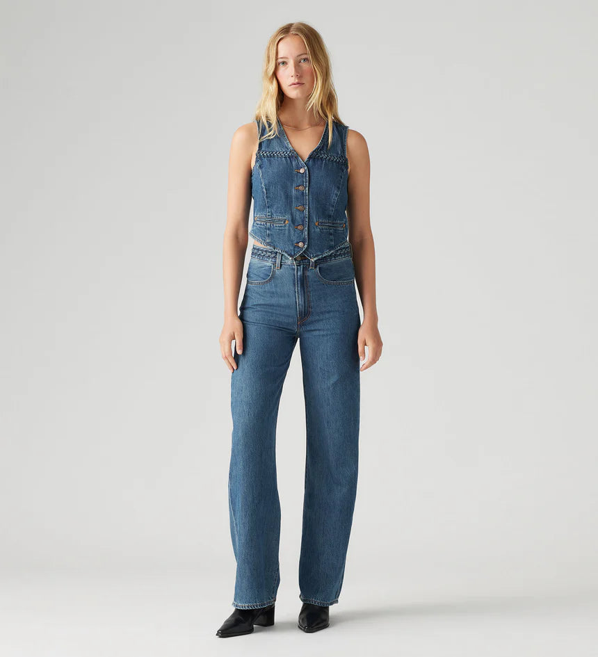 Levi's® Women's Ribcage Wide-Leg Braided Jeans 32 Leg