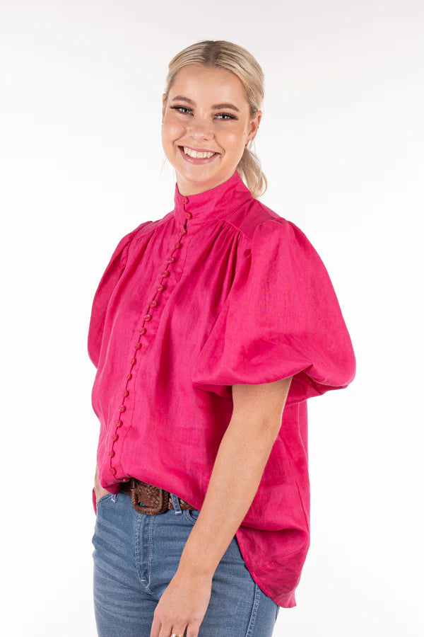 Hitchley & Harrow Linen Collection - LC106 Raspberry