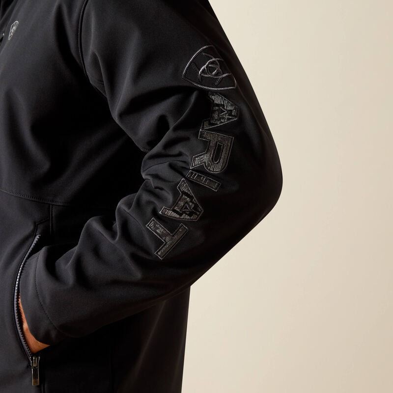 Ariat Men's Logo Softshell Jacket - Phantom|Grey Southwest