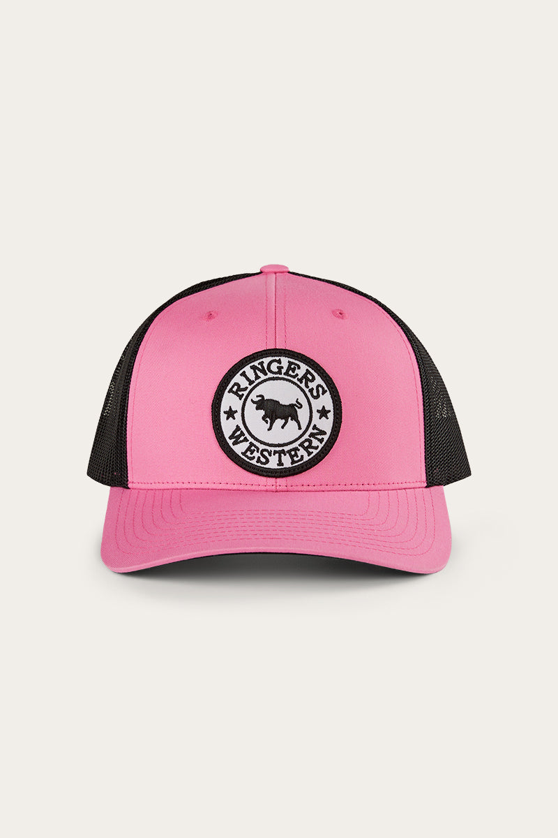 RINGERS WESTERN TARA PONYTAIL TRUCKER CAP - MELON