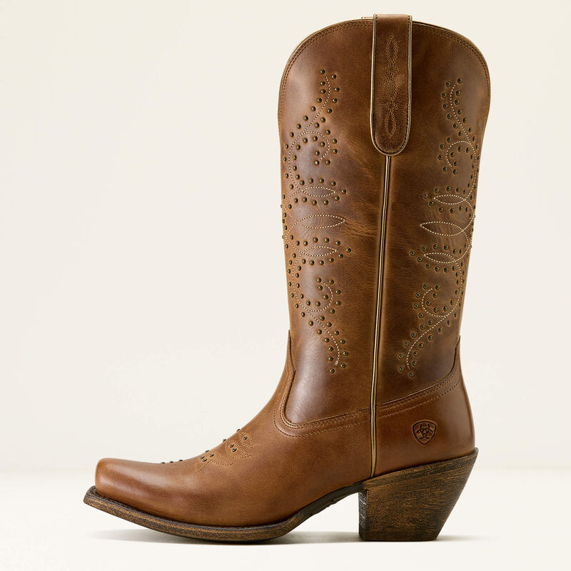 Ariat Women's Madison Square Toe Western Boot - Wheat Brown
