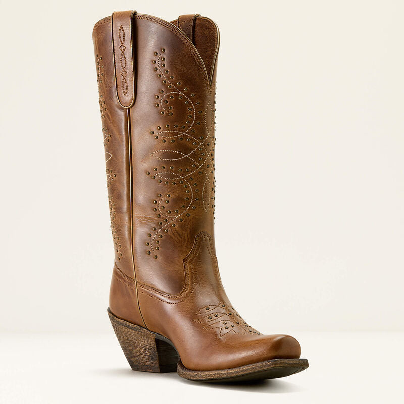 Ariat Women's Madison Square Toe Western Boot - Wheat Brown