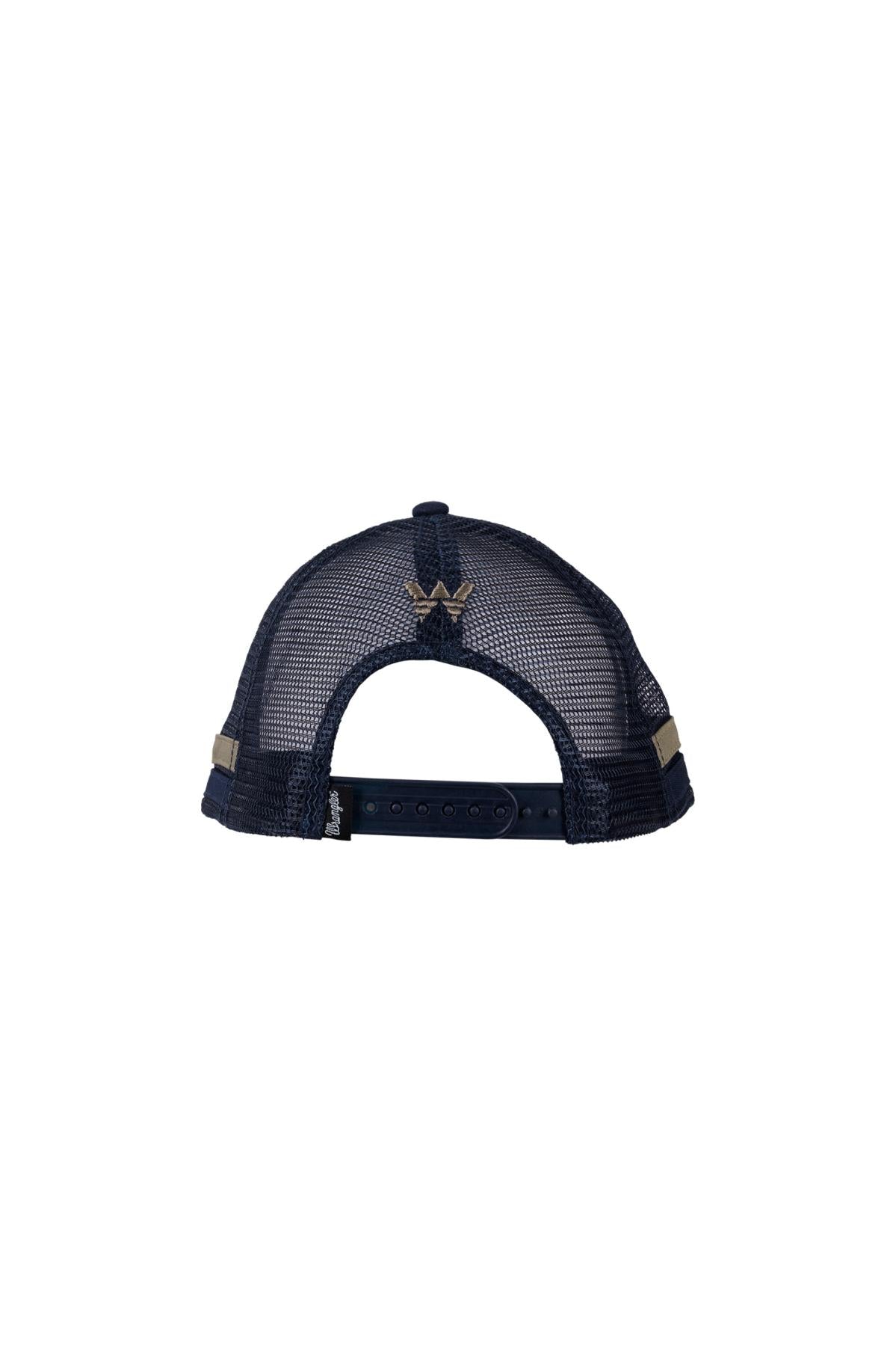 Wrangler Men's Mason 6 Panel Trucker Cap - Navy