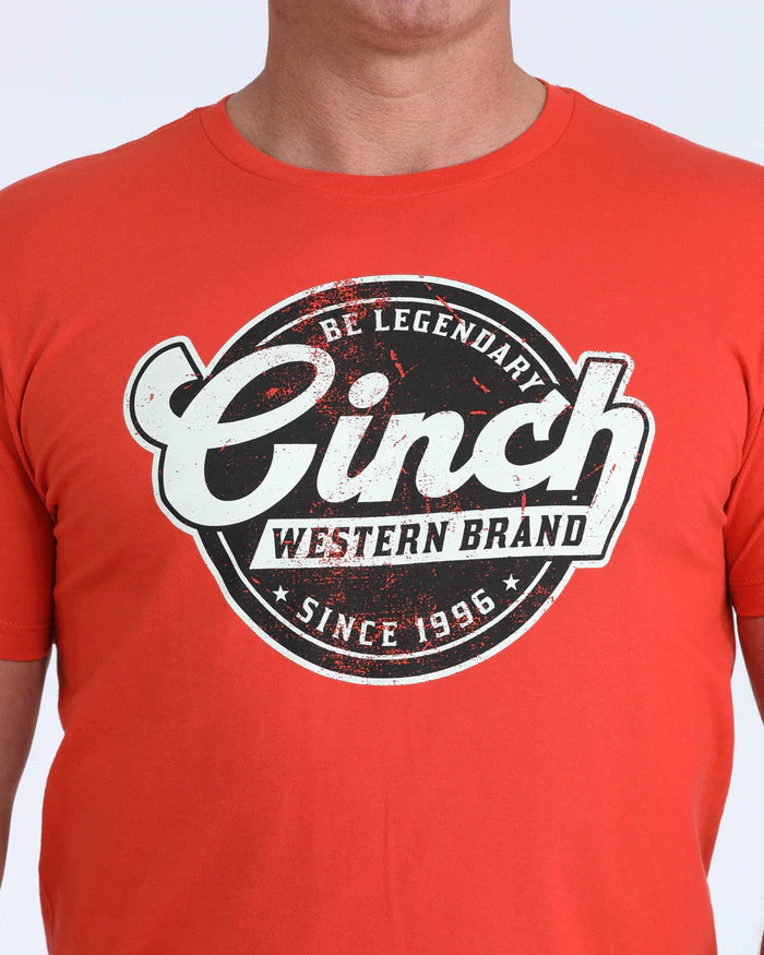 Cinch Men's Graphic Tee - Red