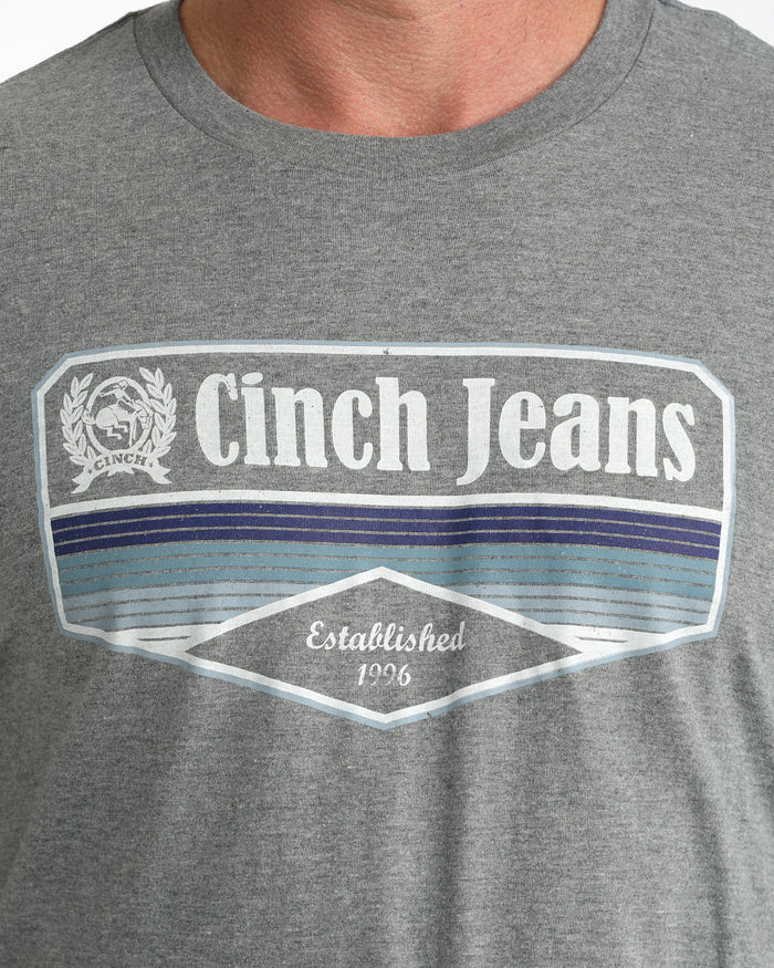 Cinch Men's Graphic Tee - Grey